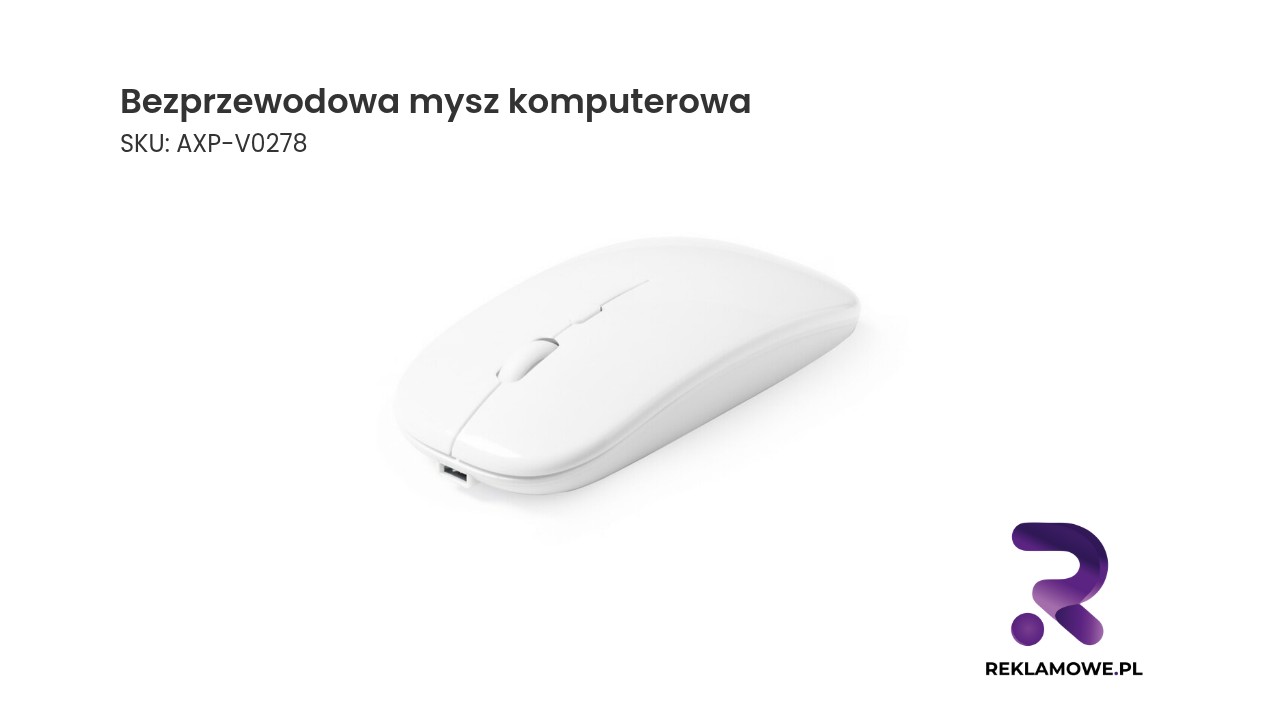 Bezprzewodowa mysz komputerowa Bezprzewodowa mysz komputerowa na biurku