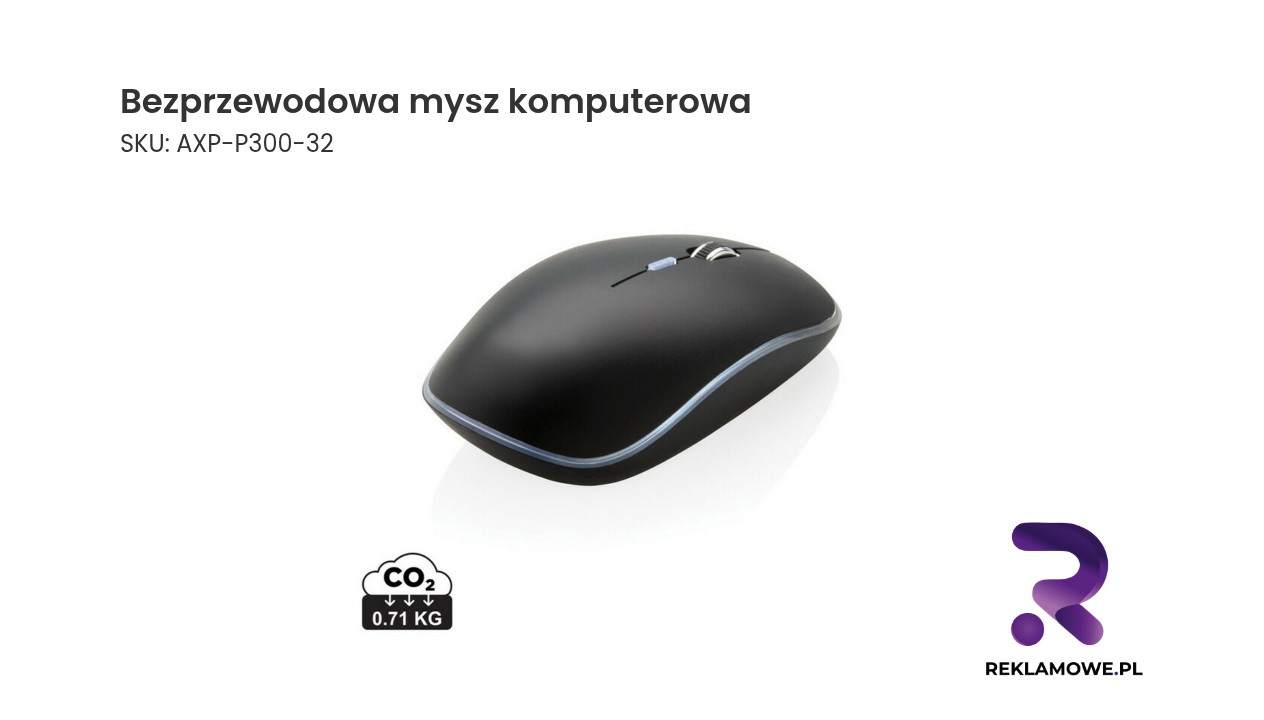 Bezprzewodowa mysz komputerowa Bezprzewodowa mysz komputerowa na biurku