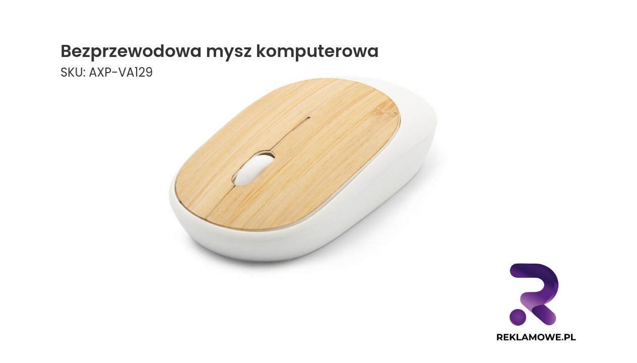 Bezprzewodowa mysz komputerowa wykonana z bambusa