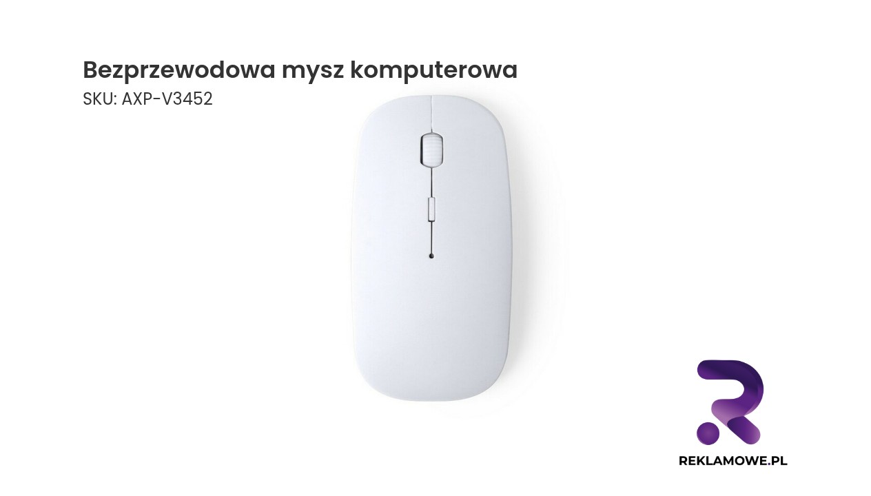 Bezprzewodowa mysz komputerowa Bezprzewodowa mysz komputerowa na biurku