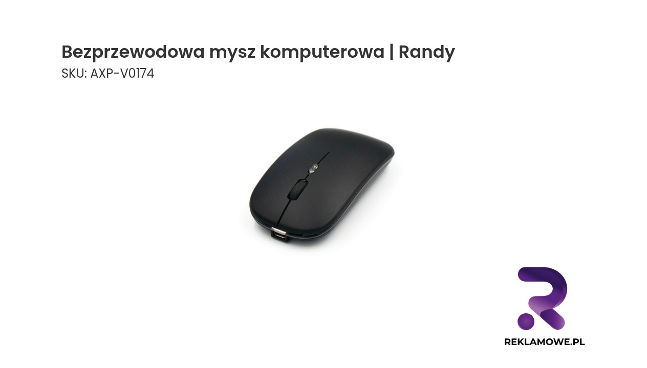 Bezprzewodowa mysz komputerowa Randy – ergonomiczna mysz bezprzewodowa do pracy i codziennego użytku
