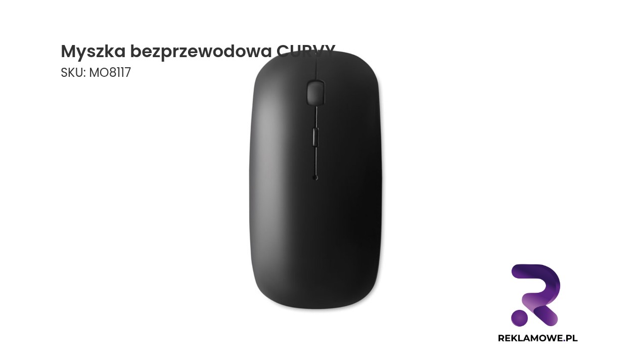 Myszka bezprzewodowa CURVY – ergonomiczna mysz komputerowa bezprzewodowa